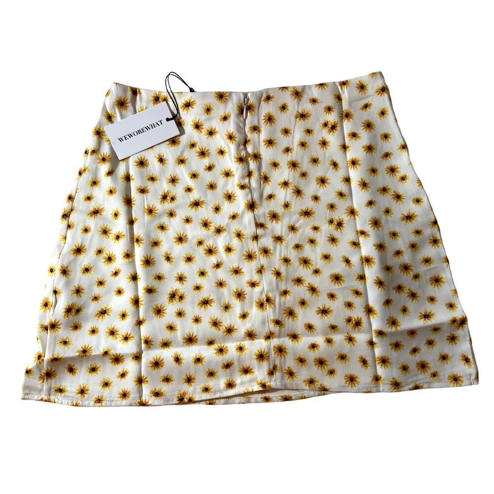 Minin Skirt Women Medium Ditsy Daisies 90's Clueless Mini Slip Skirt WeWoreWhat